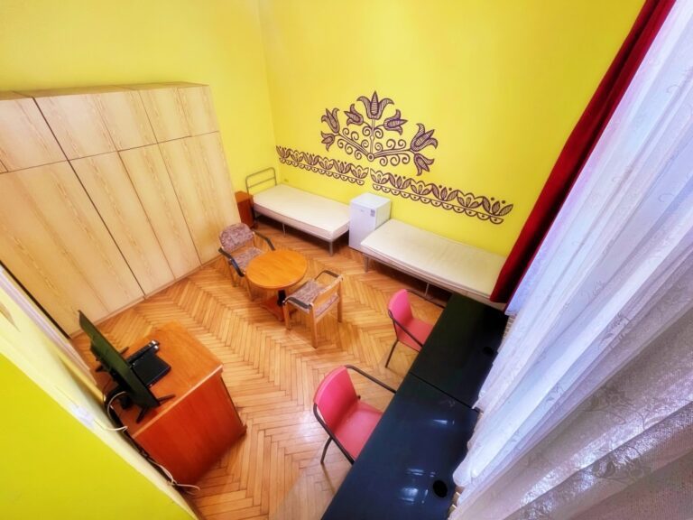 Modern living room setup with stylish furniture.