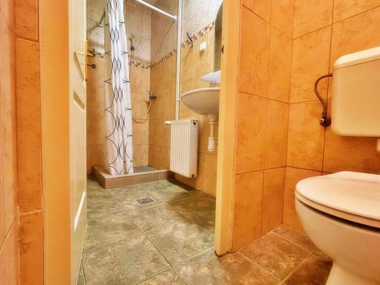 Modern bathroom design with contemporary elements.