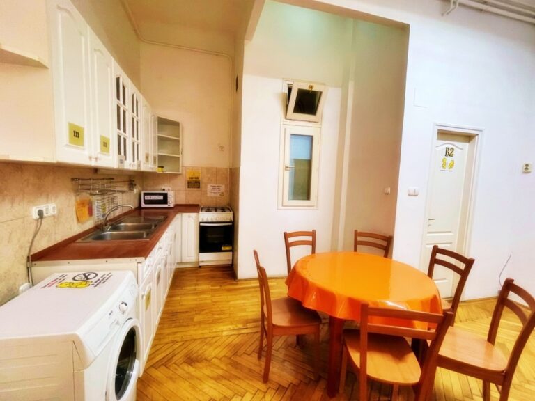 Stylish kitchen and dining area.