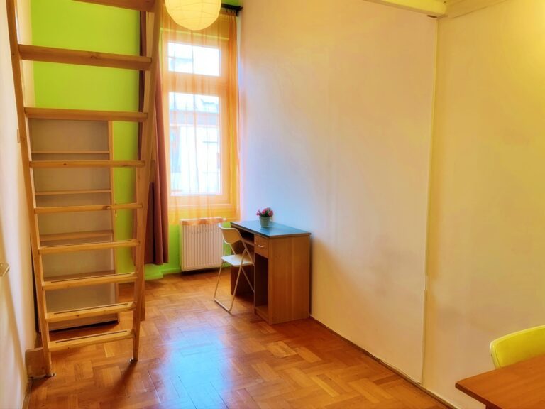 Stylish bedroom with contemporary furnishings.